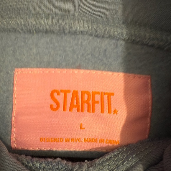 NWT Starfit Blue Cherry Bomb Hoodie with Cherry Graphic Size Large Matching Set! - Picture 10 of 10